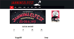 Desktop Screenshot of jahninselfest.de