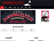Tablet Screenshot of jahninselfest.de